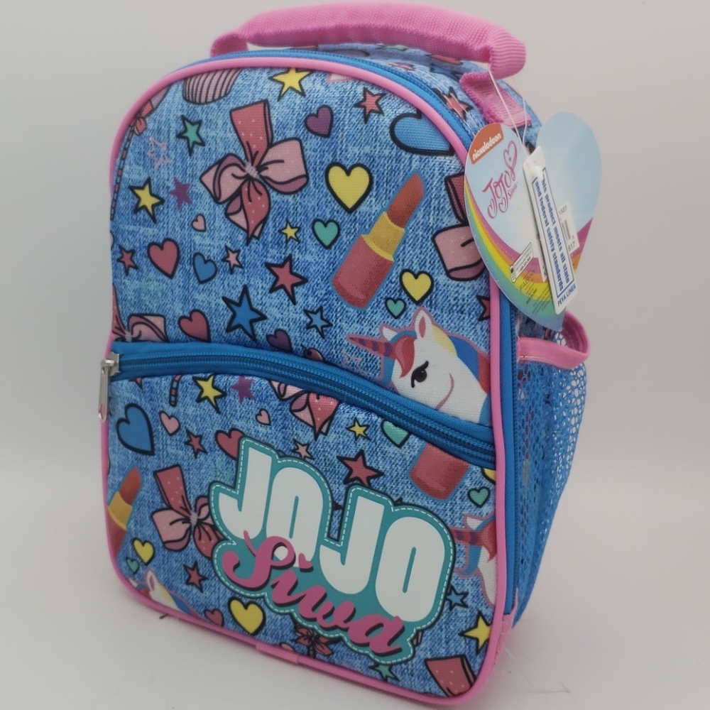 New JoJo Siwa Lunch Bag Box Tote Denim Jean Look